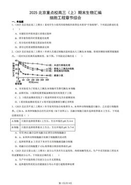 2025北京重点校高三（上）期末生物汇编：细胞工程章节综合-答案
