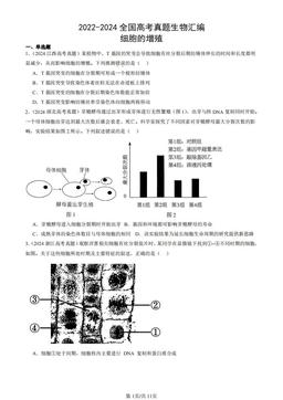 2022-2024全国高考真题生物汇编：细胞的增殖-答案