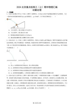 2024北京重点校高三（上）期中物理汇编：动量定理-答案