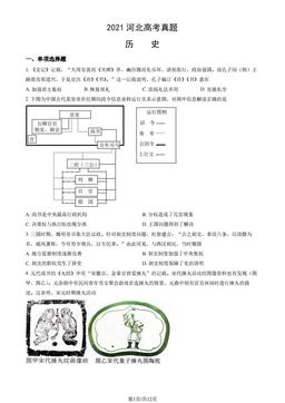 2021河北高考真题历史（教师版）-答案