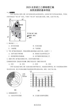2023北京初二二模地理汇编：自然资源的基本特征-答案