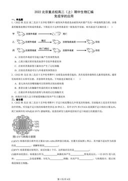 2022北京重点校高二（上）期中生物汇编：免疫学的应用-答案