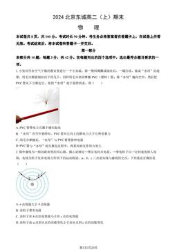 2024北京东城高二（上）期末物理（教师版）-答案