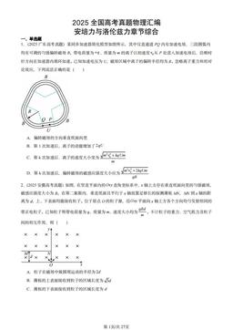2025全国高考真题物理汇编：安培力与洛伦兹力章节综合-答案