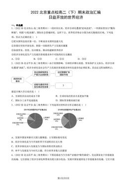 2022北京重点校高二（下）期末政治汇编：日益开放的世界经济-答案