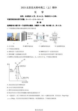 2023北京交大附中高二（上）期中化学（教师版）-答案