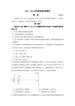 2026北京精华学校高三三模物理-答案