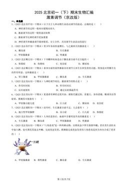 2025北京初一（下）期末生物汇编：激素调节（京改版）-答案