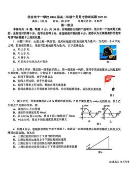 2025北京十一学校高三10月月考物理-试题