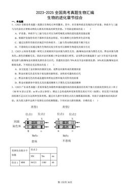 2023-2025全国高考真题生物汇编：生物的进化章节综合-答案
